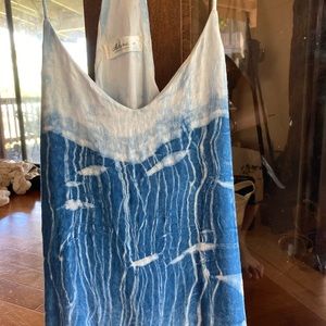 Indigo Tye dye shibori arashi technique